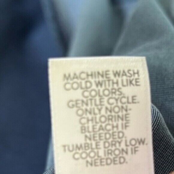 NEW Pure Jill Indigo Blue T-Shirt Dress Size XL Short Sleeve V Neck Dress - Picture 10 of 10